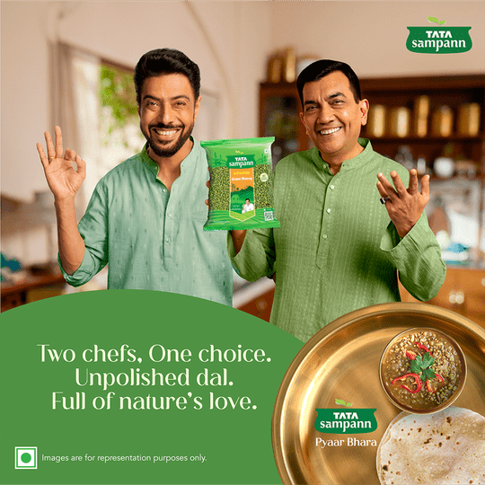 Tata Sampann Unpolished Green Whole Moong 500 g