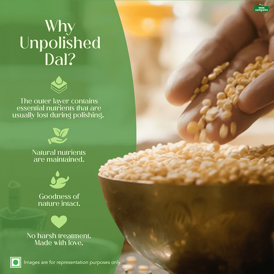 Tata Sampann Unpolished Toor / Arhar Dal 500 g