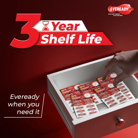 Eveready Red 1015 AA Carbon Zinc Batteries (Pack of 10)