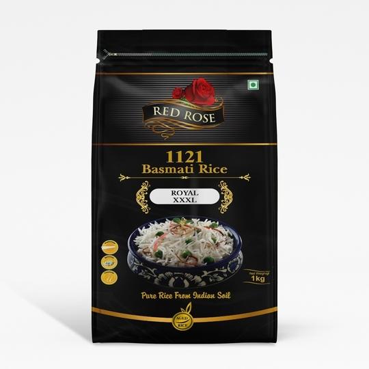 RED ROSE ROYAL XXXL BASMATI RICE, 1 KG (PACK OF 20 - 20 KG )