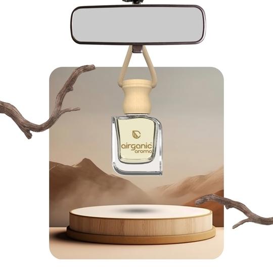 AIRGANIC Aroma Combo Offer: Oud Wonders |Pack 3| Aroma with Essential Oils in Glass Bottle with Wooden Diffuser Lid| Car Hanging Accessories| Car Accessories Interior