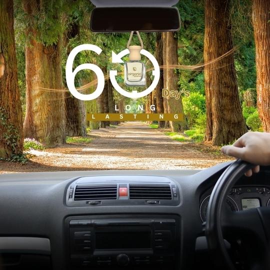 AIRGANIC Aroma Combo Offer: Oud Wonders |Pack 3| Aroma with Essential Oils in Glass Bottle with Wooden Diffuser Lid| Car Hanging Accessories| Car Accessories Interior