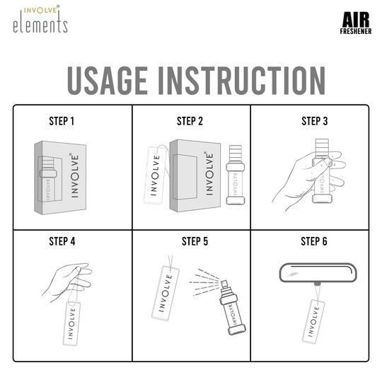 Involve Elements Aqua Spray Air Perfume - Fragrance for Car - IELE01