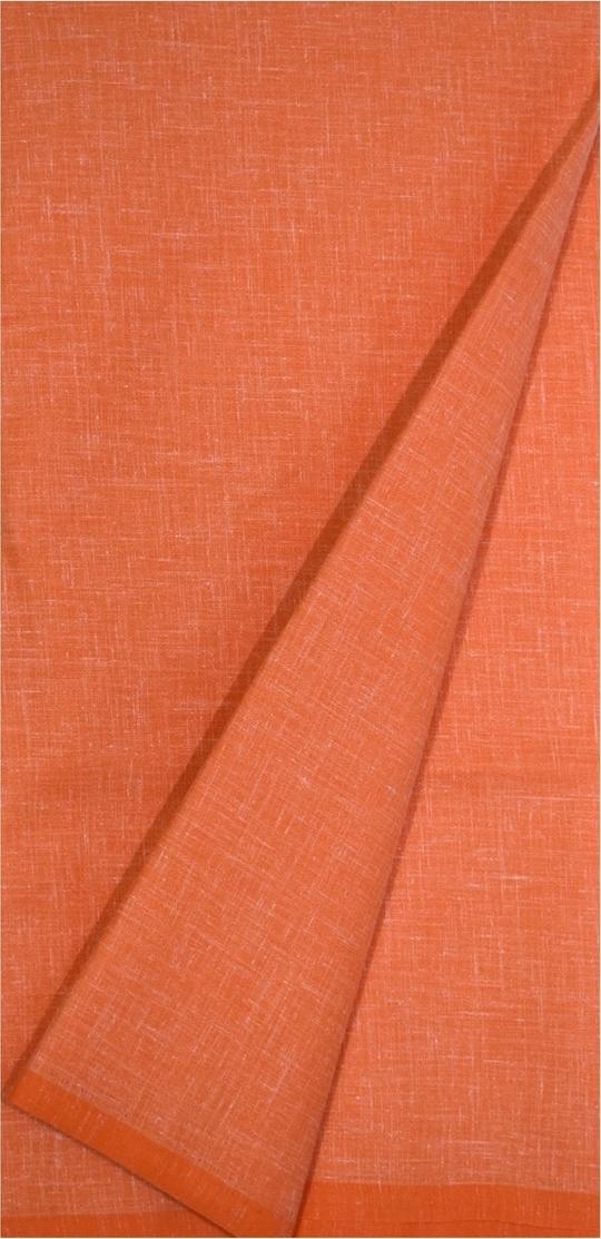KUNDAN SULZ GWALIOR Men Grey & Orange Solid Cotton Blend Shirt & Trouser Fabric