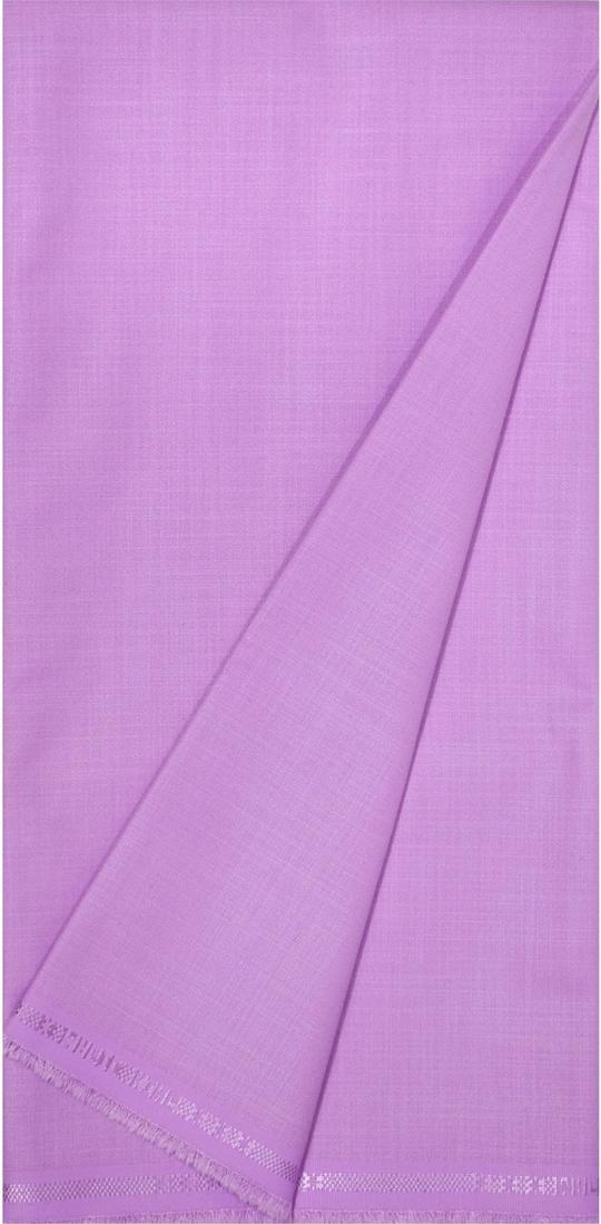 KUNDAN SULZ GWALIOR Men Grey & Purple Solid Polyester Blend Shirt & Trouser Fabric