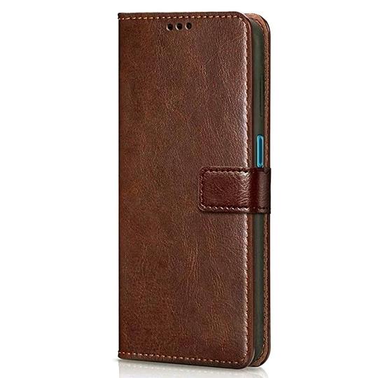 Coverview Flip Cover for Mi Redmi Note 5 Pro - Cherry Brown