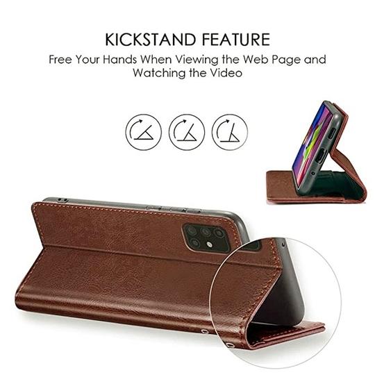 Coverview Flip Cover for Mi Redmi Note 5 Pro - Cherry Brown