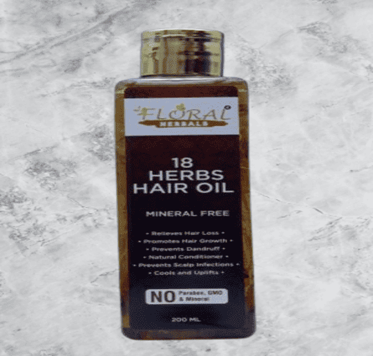 Floral Herbals Mineral Free18 Herbs Hair Oil with Roots-A5