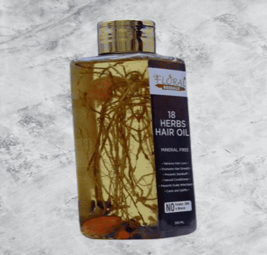 Floral Herbals Mineral Free18 Herbs Hair Oil with Roots-A5