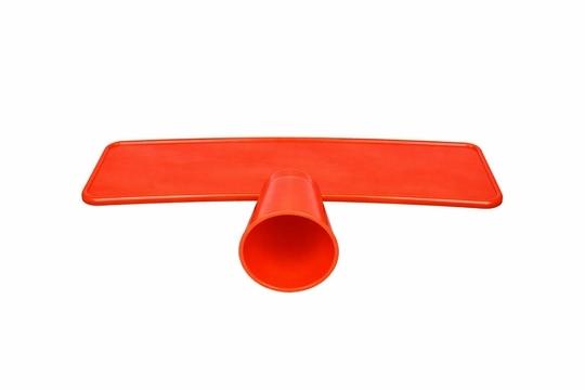 LADWA Red Plastic Cone Sign Plate | Blank Traffic Safety Display Plate