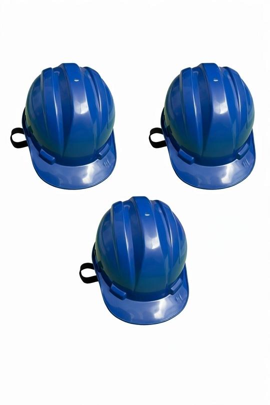 LADWA 10 Pcs Blue Heavy Duty Safety Director Helmet Head Protection for Outdoor Work Head Safety Hat with ISI Mark (Pack of 10)