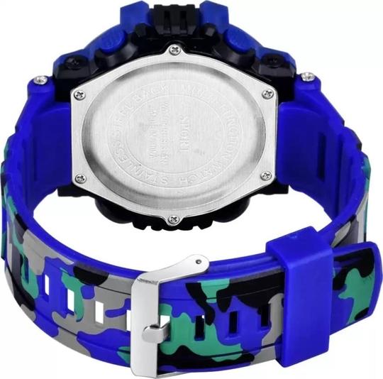 Acnos Digital Multicolor Dial Blue Strap Multi Functional Sports Watch For Men, Boys and Kids