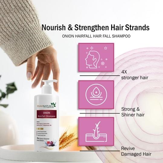 7 Days Onion Shampoo For Hair Growth &amp; Hair Fall Control 200 ml (200 ml)