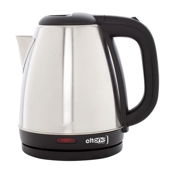 Eltons VIVA Pro 1.5 Ltr Electric Kettle with Stainless Steel Body for Boiling, Making Tea, Coffee, Soup, Etc | 1 Year Warranty (1500 W, Silver)