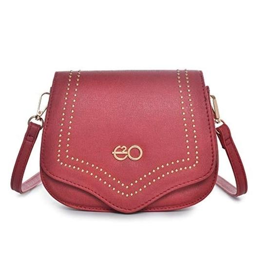 E2O Women's Green Polyurethane Sling Bag