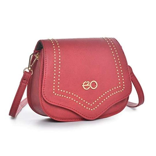 E2O Women's Green Polyurethane Sling Bag