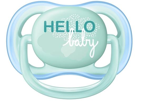 Philips Avent Blue And Green Ultra Air Pacifier For Boy ,0-6 m, 2 pcs