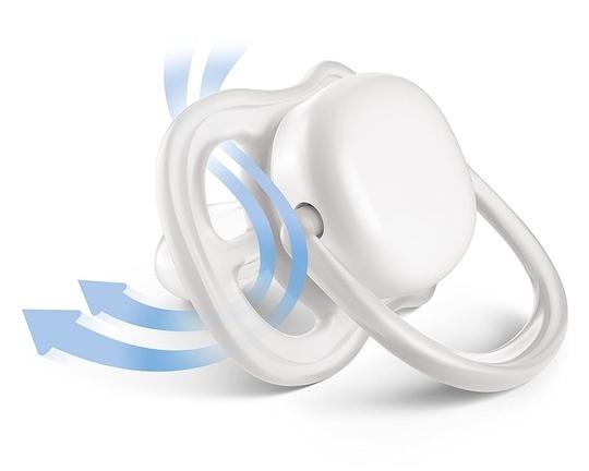 Philips Avent Blue And Green Ultra Air Pacifier For Boy ,0-6 m, 2 pcs