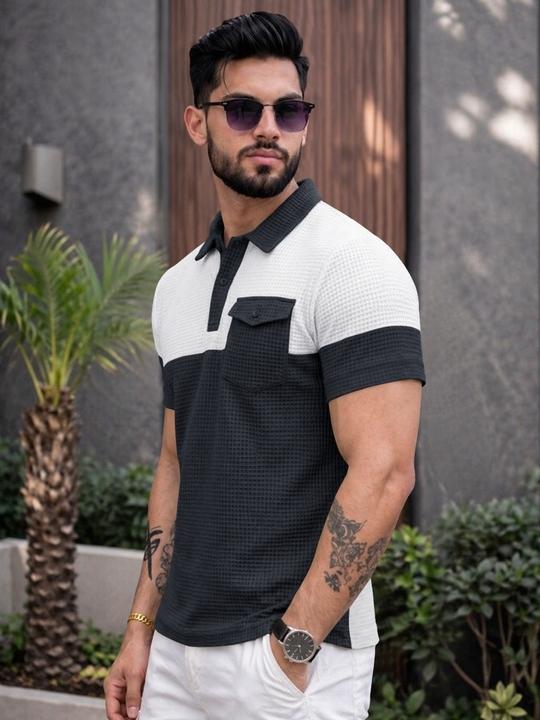 EyeBogler Men's Wear Half Sleeve Regular Fit Polo T-Shirt