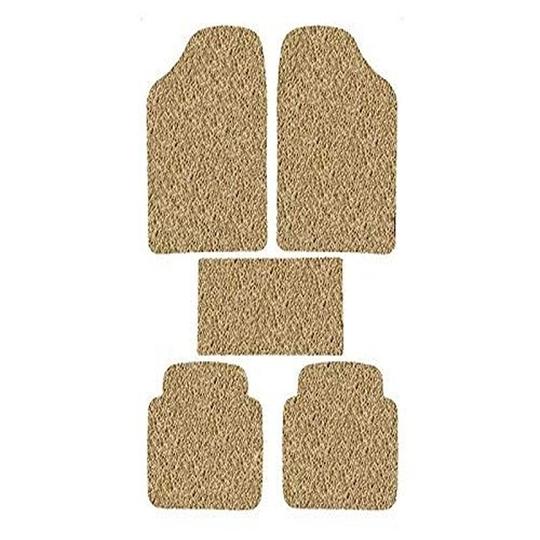 CRANZO Curly Car Foot Mats Beige Set of 5 Pcs for Hyundai Tucson
