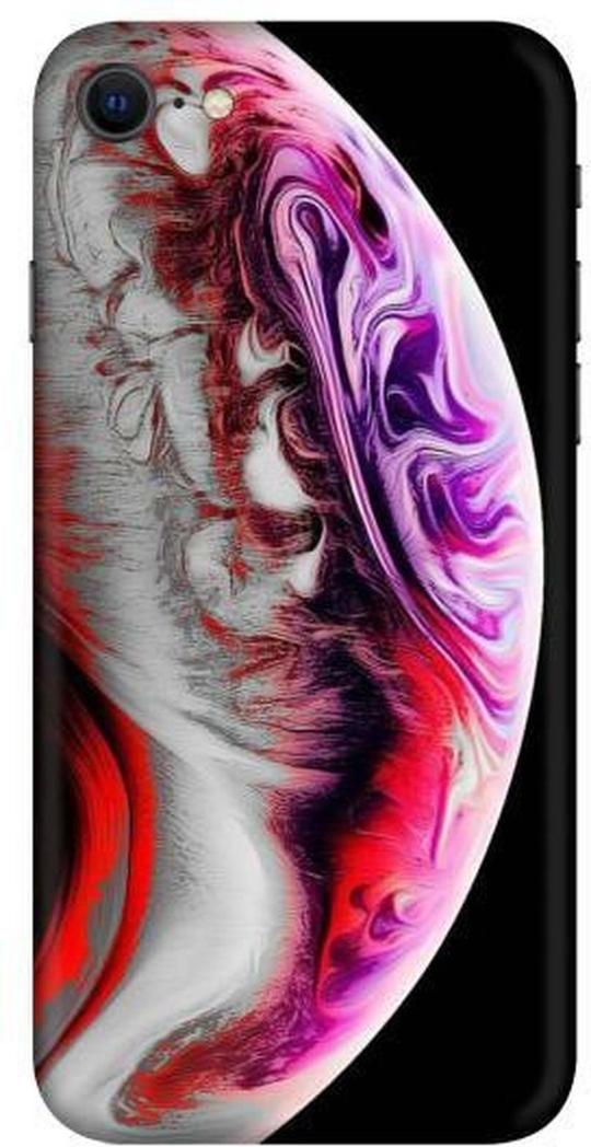 aadia Apple iPhone SE Matte Vinyl Earth Printed Mobile Skin Sticker with Scratch Resistant Lamination
