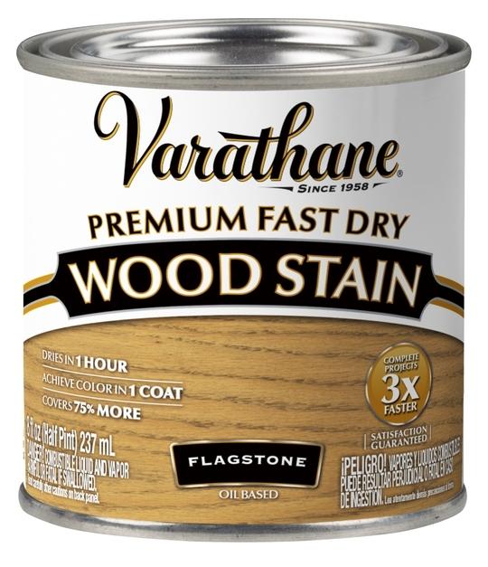Rust-Oleum Varathane 349596 Premium Fast Dry Wood Stain FLAGSTONE, Half Pint (236ml)