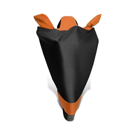 Auto Hub Bike Body Cover for Bajaj Dominar 400 , Dustproof UV Protection water resistant Custom Fit Cover-(Black-Orange )