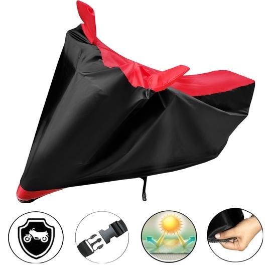 Auto Hub Bike Body Cover for Hero Maestro , Dustproof UV Protection water resistant Custom Fit Cover-(Black-Red)