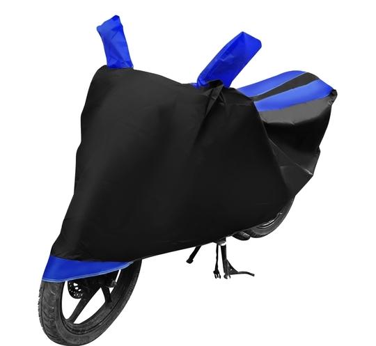 Auto Hub Bike Cover for Royal Enfield Thunder Bird 350 , Dustproof UV Protection water resistant Custom Fit Cover-(Black-Blue)