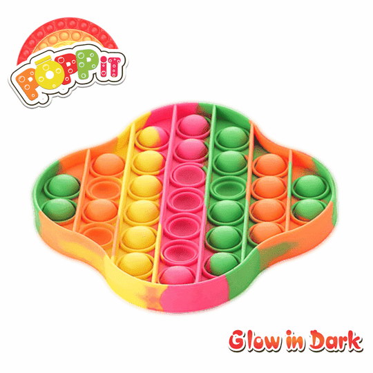 Aditi Toys Pop it Bubble Push, Pop It Fidget Toys, pop it Rainbow, Push Pop Bubble Fidget Sensory Toy Silicone Stress Relief Toy (Square)