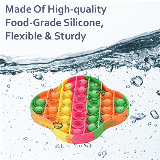 Aditi Toys Pop it Bubble Push, Pop It Fidget Toys, pop it Rainbow, Push Pop Bubble Fidget Sensory Toy Silicone Stress Relief Toy (Square)