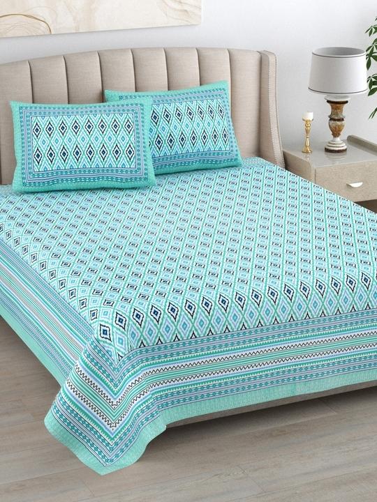 Adelia 280 TC 100%COTTON  DOUBLE KING SIZE BEDSHEET WITH PILLOW COVERS