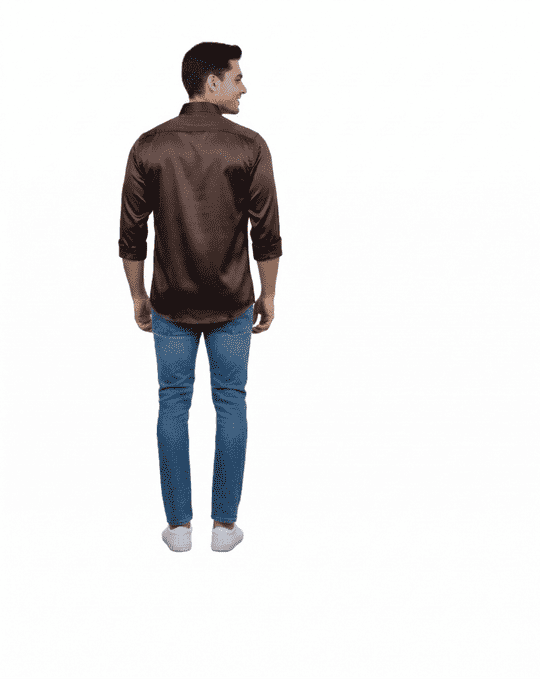 GuptaAmbara Satin Shirt | Brown | S