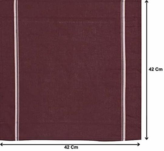 Men's Cotton Handkerchief (Dark Colour) Set of 12