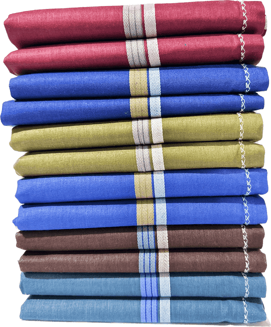 Men's Cotton Handkerchief (Dark Colour) Set of 12