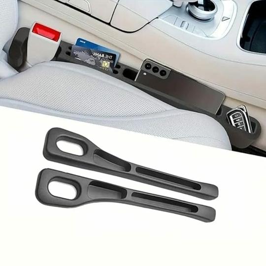 FLY MASTER Pack of 2 Car Seat Gap Filler Organizer, Universal EVA Car Console Gap Pad with Phone Holder for Cars, Trucks & SUVs