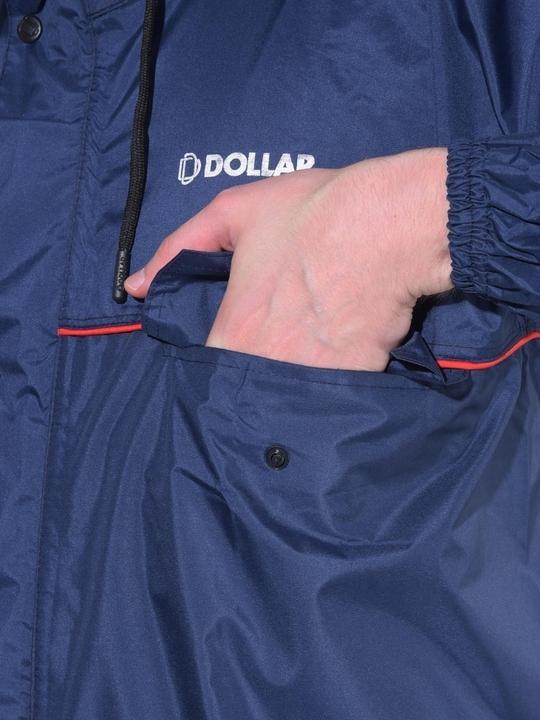 Dollar Rainguard Men's Full Sleeve Solid Raincoat Set With Adjustable Hood and Pocket