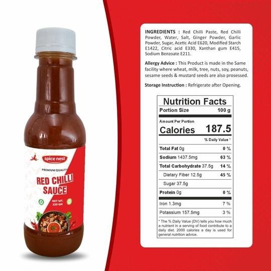 Spice Nest Sauce Combo Pack | Red Chilli 220gm + Green Chilli 220gm + Dark Soy 220gm | Perfect for Cooking, Dips & Marinades | Authentic Asian Flavors (Red, Green, Dark combo)