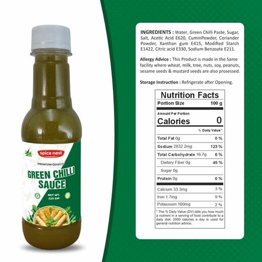 Spice Nest Sauce Combo Pack | Red Chilli 220gm + Green Chilli 220gm + Dark Soy 220gm | Perfect for Cooking, Dips & Marinades | Authentic Asian Flavors (Red, Green, Dark combo)