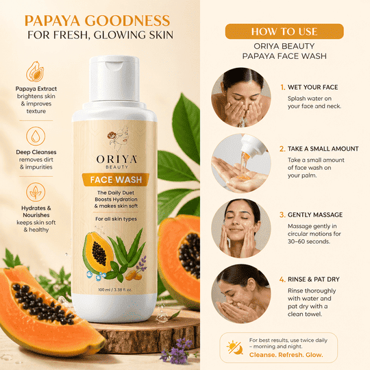 Oriya Beauty Dirt Removal Cleanser (Enriched with papaya)  100g | pack of 2