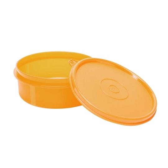 Cutting EDGE Eco-Plastic Leakproof Multi Purpose Airtight Food Saver Container Combo for Fridge Vegetable Storage (290ml, Orange, 6)