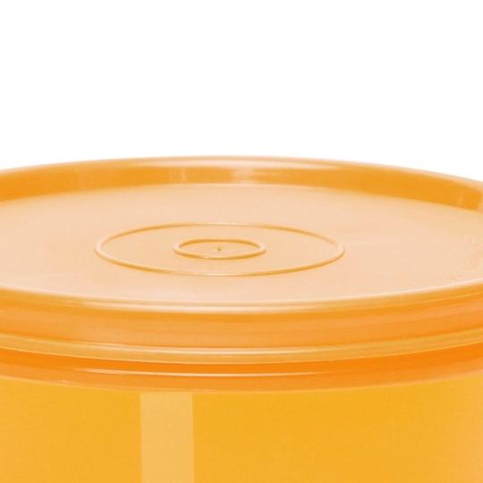 Cutting EDGE Eco-Plastic Leakproof Multi Purpose Airtight Food Saver Container Combo for Fridge Vegetable Storage (290ml, Orange, 6)