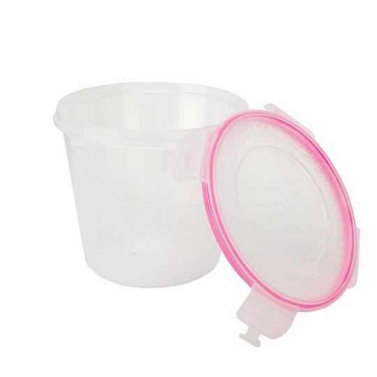 Cutting EDGE Nesterware Lock & Seal Containers for Dry Fruit, Biscuits, wafers, Snack, Foods, Fruits, Vegetables, Refrigerator Containers - 1L x 3, 750ml x 4, 500ml x 5 (Set of 12, Pink)