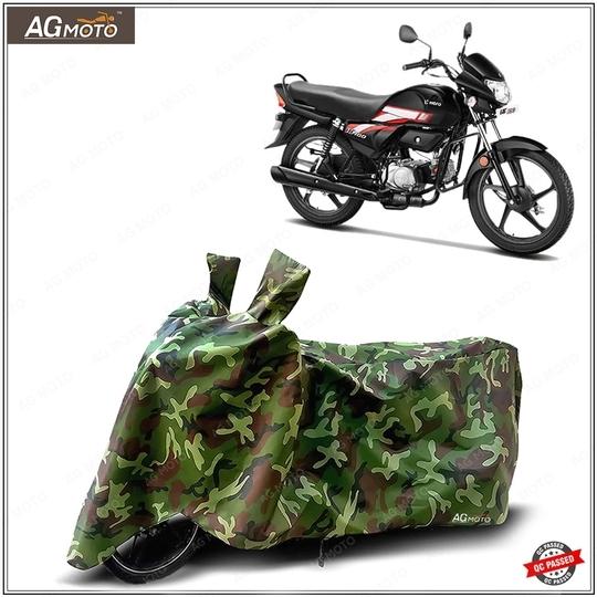 AG MOTO Hero HF Deluxe bike cover Water Resistant Dust Proof Protection in All Weather  Green Jungle