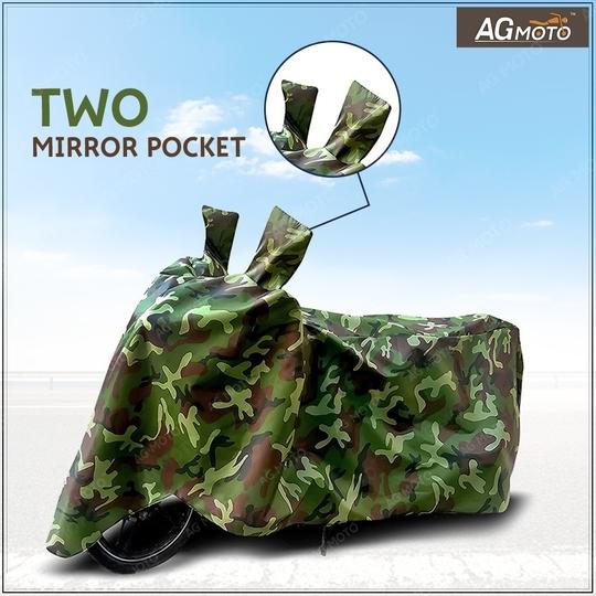 AG MOTO Hero HF Deluxe bike cover Water Resistant Dust Proof Protection in All Weather  Green Jungle