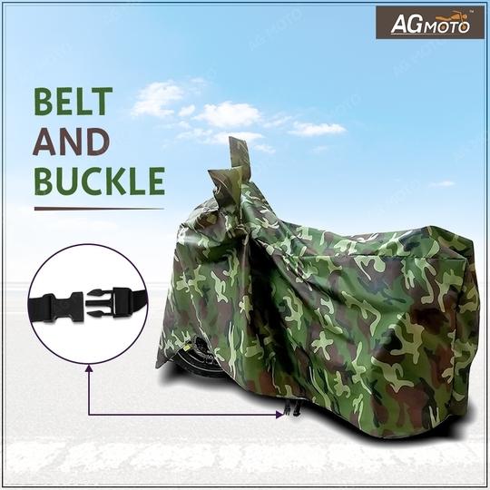 AG MOTO Hero HF Deluxe bike cover Water Resistant Dust Proof Protection in All Weather  Green Jungle