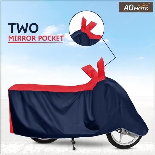 AG MOTO Bajaj Pulsar 150 bike cover Water Resistant Dust Proof Protection in All Weather Red&Blue