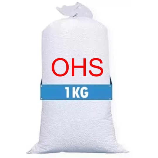 OHSTORE High Density Premium White Beans Filled Packet/Pre Filled Bean Bag Packet(2kg)(Bean Bag Filler Packet With Filled Beans)