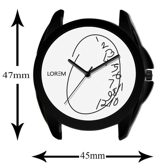 LOREM White Attrective Analog Watch For Men LR55