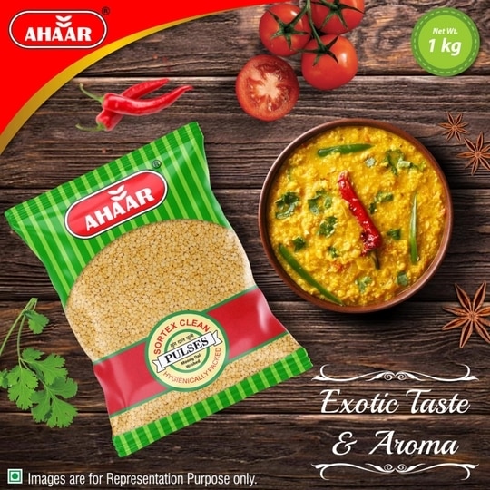 Ahaar Moong Dal Washed Split 1Kg
